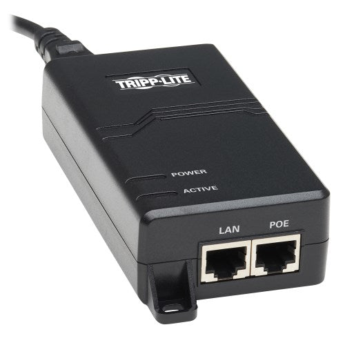 Tripp-Lite NPOE-30W-1G | Gigabit PoE+ Midspan Active Injector - IEEE 802.3at/802.3af, 30W, 1 Port