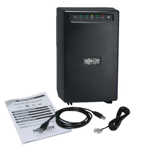Tripp-Lite OMNIVS1500XLTAA | TAA-Compliant OmniVS 120V 1500VA 940W Line-Interactive UPS, Extended Run, Tower, USB port