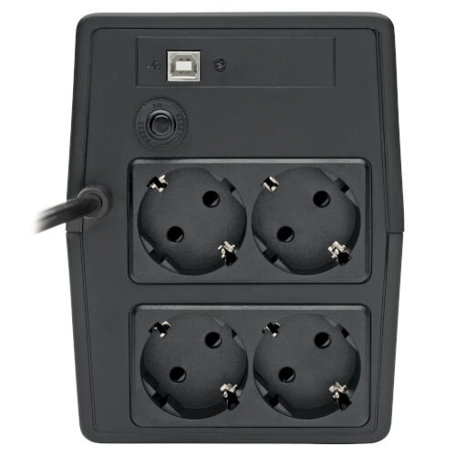 Tripp-Lite OMNIVSX850D | 850VA 480W Line-Interactive UPS with 4 Schuko CEE 7/7 Outlets - AVR, 230V, 1.5 m Cord, LCD, USB, Tower