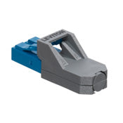 Leviton PPRTN-GLG | Port Protection Plug (Slate) with Dust Cap, use with Secure Keyed LC System