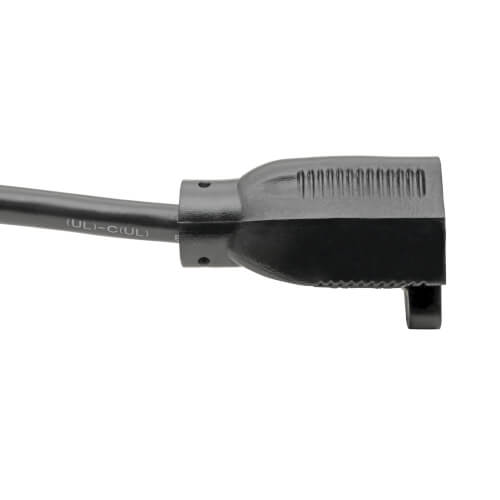 Tripp-Lite P002-002-10A | NEMA 5-15R to C14 Computer AC Power Cable - 10A, 125V, 18 AWG, 2 ft. (0.61 m), Black
