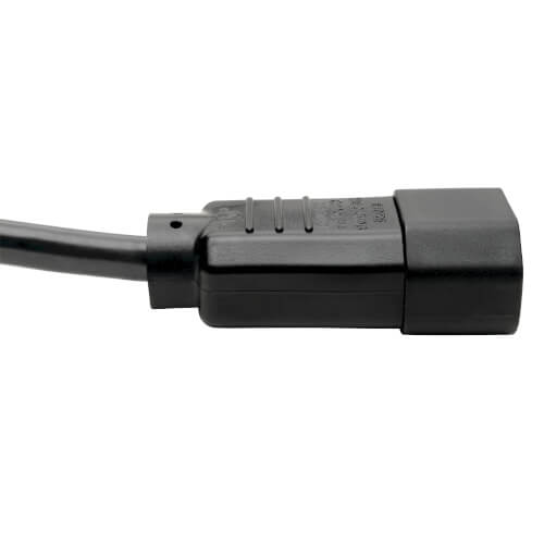 Tripp-Lite P004-002 | PDU Power Cord, C13 to C14 - 10A, 250V, 18 AWG, 2 ft. (0.61 m), Black