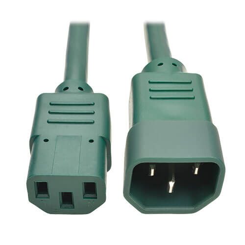 Tripp-Lite P004-002-AGN | PDU Power Cord, C13 to C14 - 10A, 250V, 18 AWG, 2 ft. (0.61 m), Green
