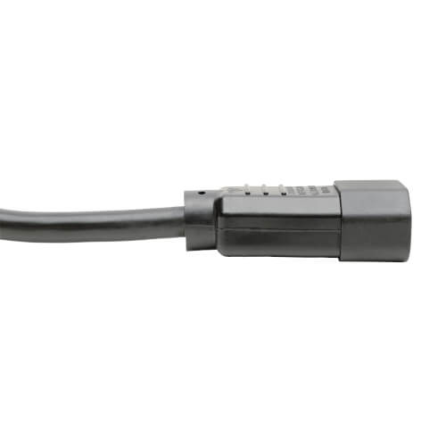 Tripp-Lite P005-002 | Heavy-Duty PDU Power Cord, C13 to C14 - 15A, 250V, 14 AWG, 2 ft. (0.61 m), Black