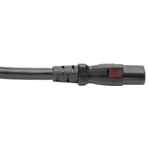Tripp-Lite P007-L03 | Computer Power Cord, NEMA 5-15P to Locking C13 - Heavy-Duty, 15A, 125V, 14 AWG, 3 ft. (0.91 m), Black
