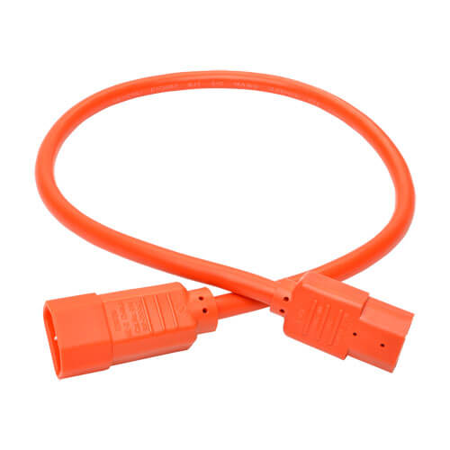 Tripp-Lite P018-002-AOR | Power Cord C14 to C15 - Heavy-Duty, 15A, 250V, 14 AWG, 2 ft. (0.61 m), Orange