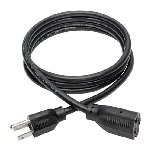 Tripp-Lite P024-006-13A | Power Extension Cord, NEMA 5-15P to NEMA 5-15R - 13A, 120V, 16 AWG, 6 ft. (1.83 m), Black