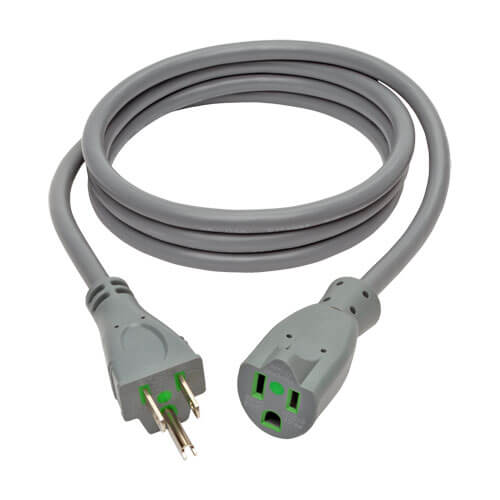 Tripp-Lite P024-006-GY-HG | Hospital-Grade Extension Cord, NEMA 5-15P to NEMA 5-15R - Green Dot, 15A, 125V, 14 AWG, 6 ft. (1.83 m), Gray