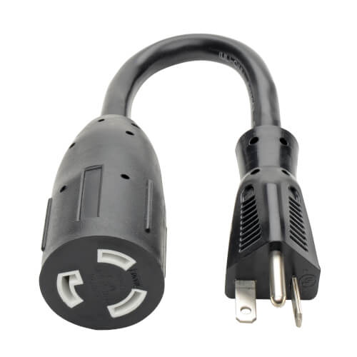 Tripp-Lite P044-06I | Power Cord Adapter, NEMA L5-20R to NEMA 5-20P - Heavy-Duty, 20A, 120V, 12 AWG, 6-in. (15.24 cm), Black