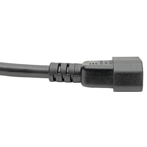 Tripp-Lite P047-004 | Power Cord, C19 to C14 - Heavy-Duty, 15A, 250V, 14 AWG, 4 ft. (1.22 m), Black