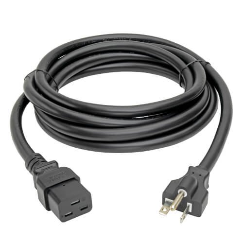 Tripp-Lite P049-010 | Power Cord, C19 to NEMA 5-20P - Heavy-Duty, 20A, 125V, 12 AWG, 10 ft. (3.05 m), Black