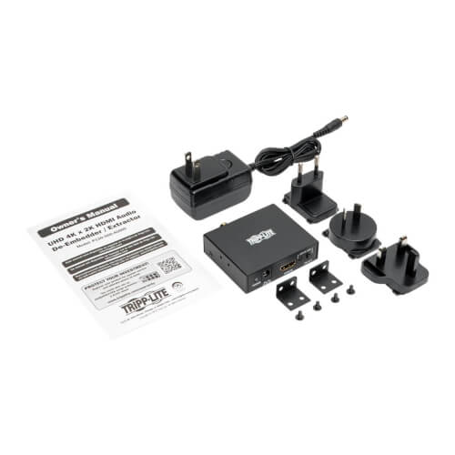 Tripp-Lite P130-000-AUDIO | 4K HDMI Audio De-Embedder/Extractor with TOSLINK, RCA and 3.5 mm Stereo Output, 5.1 Channel, HDCP, 4K 30Hz