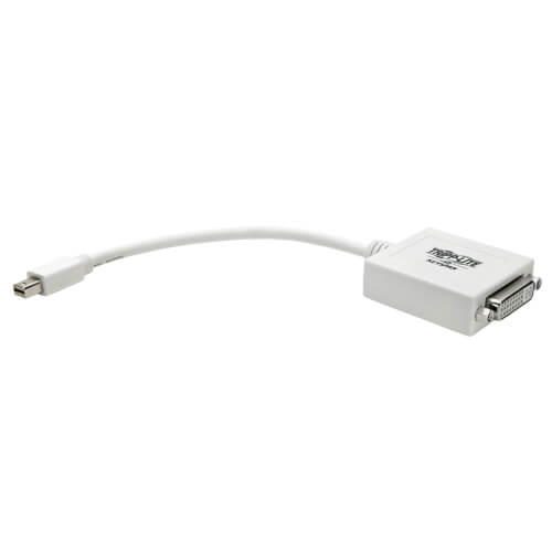 Tripp-Lite P137-06N-DVI | Keyspan Mini DisplayPort to DVI Adapter, Video Converter for Mac/PC, White (M/F), 6-in. (15.24 cm)