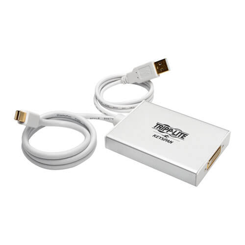 Tripp-Lite P137-06N-DVI-DL | Mini DisplayPort to DVI Dual-Link Active Adapter Video Converter (M/F), 6-in. (15.24 cm)