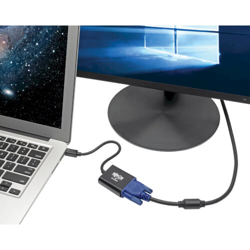 Tripp-Lite P137-06N-VGAB | Keyspan Mini DisplayPort to Active VGA Adapter, Video Converter (M/F), Black, 6-in. (15.24 cm)