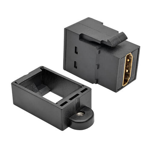 Tripp-Lite P164-000-KP-BK | HDMI All-in-One Keystone/Panel Mount Coupler (F/F), Black