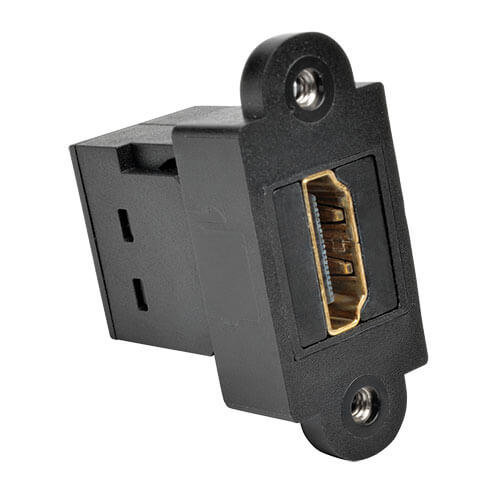 Tripp-Lite P164-000-KP-BK | HDMI All-in-One Keystone/Panel Mount Coupler (F/F), Black