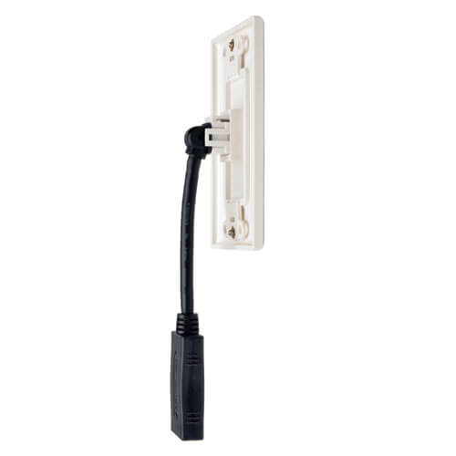 Tripp-Lite P166-001-A | HDMI Display-Side Wallplate with Active Signal Booster, White (F/F)