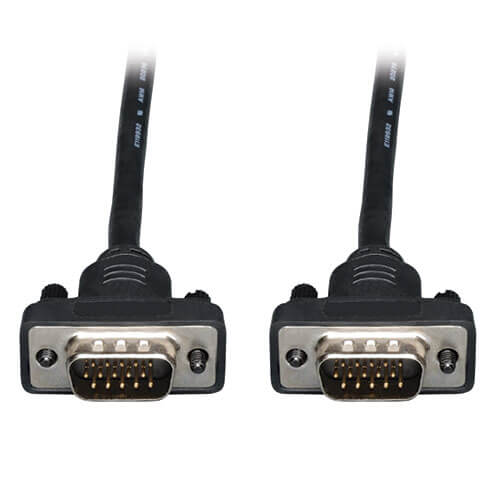 Tripp-Lite P502-010-SM | Low-Profile VGA High-Resolution RGB Coaxial Cable (HD15 M/M)), 10 ft. (3.05 m)