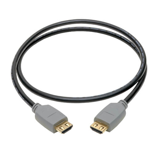 Tripp-Lite P568-01M-2A | 4K HDMI Cable (M/M) - 4K 60 Hz, HDR, 4:4:4, Gripping Connectors, Black, 1 m