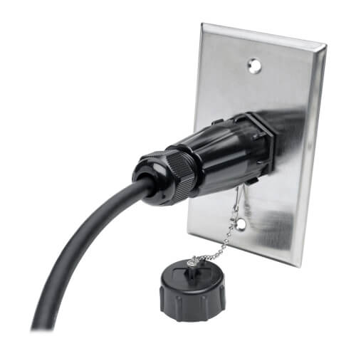 Tripp-Lite P569-000-FF-IND | 4K HDMI Coupler with Ethernet (F/F), Industrial High Speed, 4K 60 Hz, HDR, IP68 Rated, Dust Cap