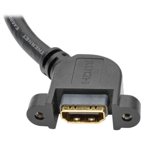 Tripp-Lite P569-003-MF-APM | High-Speed HDMI Cable with Ethernet, Digital Video with Audio (M/F), Panel Mount, 3 ft. (0.91 m)