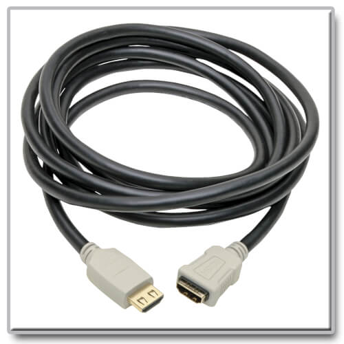 Tripp-Lite P569-006-2B-MF | High-Speed HDMI Extension Cable (M/F) - 4K 60 Hz, HDR, 4:4:4, Gripping Connector, 6 ft.