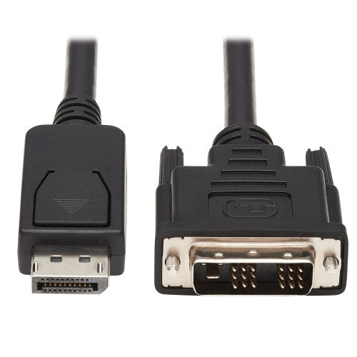 Tripp-Lite P581-006 | DisplayPort to DVI Adapter Cable (DP with Latches to DVI-D Single Link M/M), 6 ft. (1.8 m)