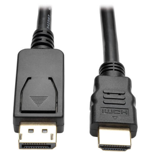 Tripp-Lite P582-006-V2-ACT | DisplayPort 1.2 to HDMI Active Adapter Cable (DP with Latches to HDMI M/M), 4K, 6 ft. (1.8 m)