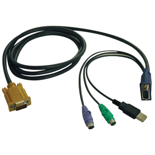 Tripp-Lite P778-006 | USB/PS2 Combo Cable for NetDirector KVM Switches B020-U08/U16 and KVM B022-U16, 6 ft. (1.83 m)
