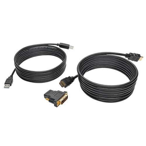 Tripp-Lite P782-010-DH | HDMI/DVI/USB KVM Cable Kit, 10 ft. (3.05 m) - USB 2.0, 4K 60Hz