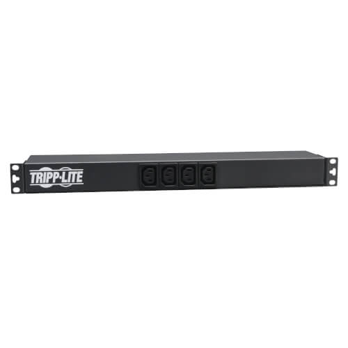 Tripp-Lite PDU12IEC | 1.9-3.8kW Single-Phase 120–240V Basic PDU, 14 Outlets (12 C13 & 2 C19), C20 16A Input, 1U Rack-Mount