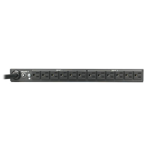 Tripp-Lite PDU2430 | 2.9kW Single-Phase 120V Basic PDU, 24 NEMA 5-15R Outlets, NEMA L5-30P Input, 15 ft. (4.57 m) Cord, 1U Rack-Mount