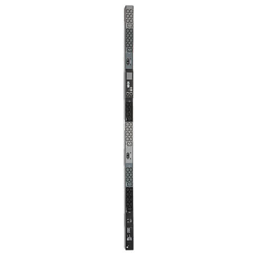 Tripp-Lite PDU3EVN10H50B | 14.5kW 3-Phase Monitored PDU, LX Interface, 200-240V Outlets (42 C13/6 C19), LCD, Hubbell CS8365C, 3.05 m (10 ft.) Cord, 0U 1.8m/70 in. Height, TAA