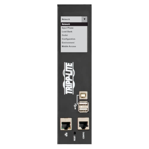 Tripp-Lite PDU3EVN10H50B | 14.5kW 3-Phase Monitored PDU, LX Interface, 200-240V Outlets (42 C13/6 C19), LCD, Hubbell CS8365C, 3.05 m (10 ft.) Cord, 0U 1.8m/70 in. Height, TAA