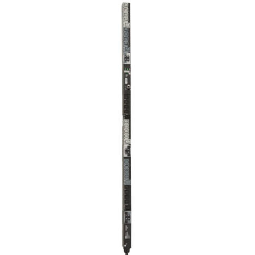 Tripp-Lite PDU3XVSR6G63B | 28.8kW 3-Phase Switched PDU, 220-240V Outlets (24 C13 & 6 C19), IEC309 63A Red, 380-415V Input, 1.8m Cord, 0U Vertical, TAA