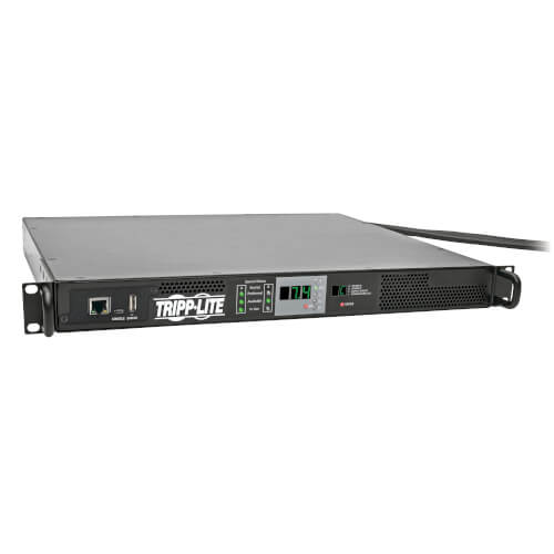 Tripp-Lite PDUMNH32HVAT | 7.7kW Single-Phase 200-240V Monitored Automatic Transfer Switch PDU, Two 32A IEC309 32A Blue Inputs, 1 IEC309 32A Outlet, 1U