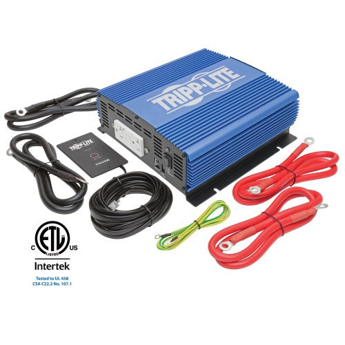 Tripp-Lite PINV2000 | 2000W Medium-Duty Compact Mobile Power Inverter with 2 AC/1 USB - 2.0A/Battery Cables