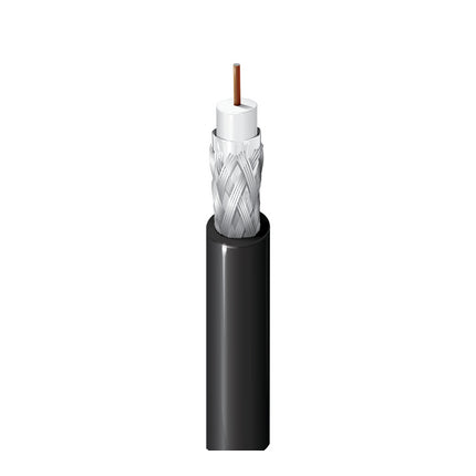 Belden 9116P 010U500 | Broadband Coax, Series 6, 18 AWG Solid BCCS, Foil + 60% AL Braid, Flamarrest Jkt, CMP