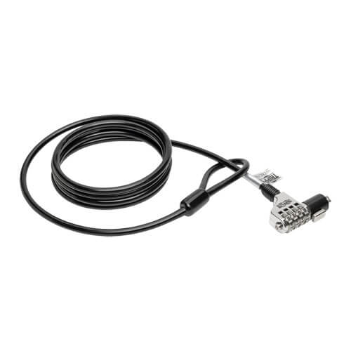 Tripp-Lite SEC6C | Security Lock for Laptops and Peripherals, 4-Digit Combination, 6 ft. (1.83 m) Cable