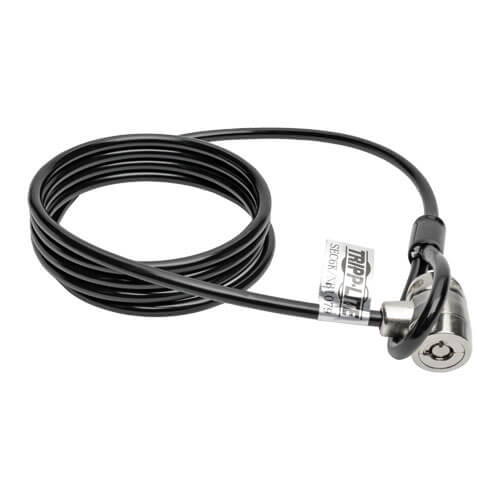 Tripp-Lite SEC6K | Security Lock for Laptops and Peripherals, Keyed, 6 ft. (1.83 m) Cable