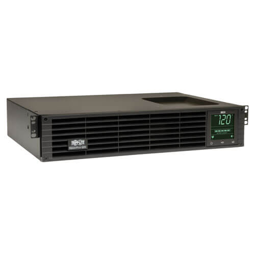 Tripp-Lite SM1000RM2UTAA | TAA SmartPro 120V 1kVA 800W Line-Interactive Sine Wave UPS, 2U Rack/Tower, Network Card Options, LCD, USB, 6 Outlets