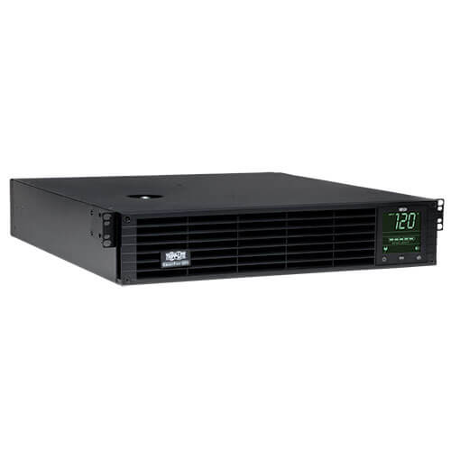 Tripp-Lite SM3000RMXLNTAA | TAA-Compliant SmartPro 120V 3kVA 2.88kW Line-Interactive Sine Wave UPS, 2U Rack/Tower, Extended Run, Pre-Installed WEBCARDLX Network Interface, LCD, USB, DB9 Serial