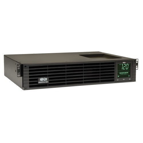 Tripp-Lite SMART1500RM2U | SmartPro 120V 1.5kVA 1.35kW Line-Interactive Sine Wave UPS, 2U, Network Card Options, LCD, USB, DB9, 8 Outlets