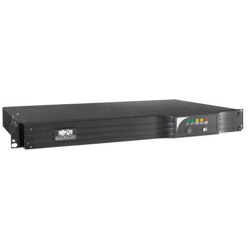 Tripp-Lite SMART500RT1U | 500VA 300W 120V Line-Interactive UPS - 6 NEMA 5-15R Outlets, USB, DB9, Network Card Option, 1U Rack/Tower