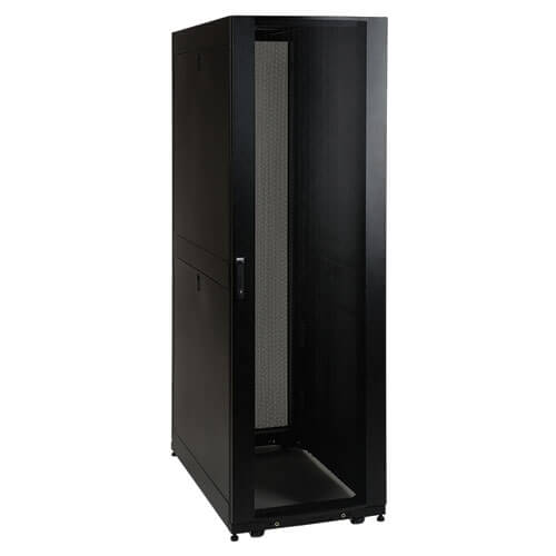 Tripp-Lite SR45UBSP1 | 45U SmartRack Standard-Depth Rack Enclosure Cabinet with doors, side panels & shock pallet packaging