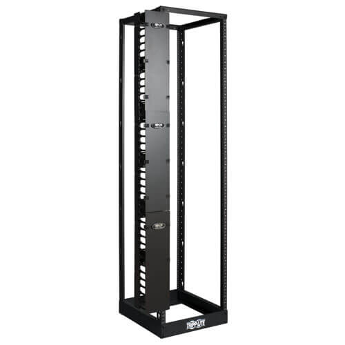 Tripp-Lite SRCABLEVRT6 | SmartRack 6-in. (15.24 cm) Wide High Capacity Vertical Cable Manager - Double finger duct with cover