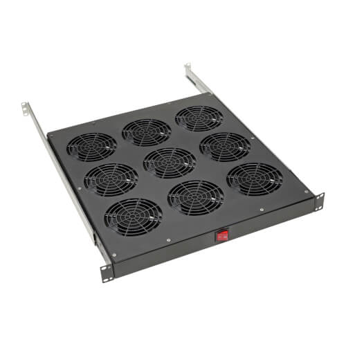 Tripp-Lite SRFANTRAY9 | Fan Tray for 19 in. Racks - 1U, 9 120V High-Performance Fans, 864 CFM, C14 Inlet