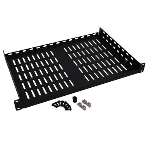 Tripp-Lite SRSHELF2P1U | SmartRack 1U Cantilever Fixed Shelf (40 lbs / 18.1 kgs capacity; 12-in. / 305 mm depth.)