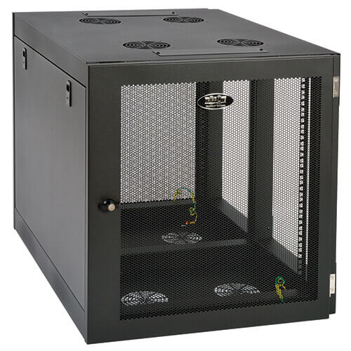 Tripp-Lite SRW12UHD | SmartRack 12U Heavy-Duty Low-Profile Server-Depth Side-Mount Wall-Mount Small Rack Enclosure